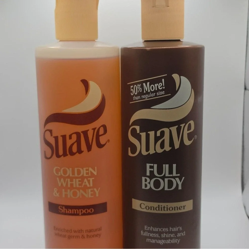 Suave Golden Wheat & Honey Shampoo & Full Body Conditioner Set Full Bottles 24oz